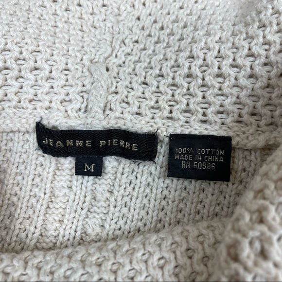 Jeanne Pierre Oatmeal Cowlneck Sweater - Picture 3 of 4